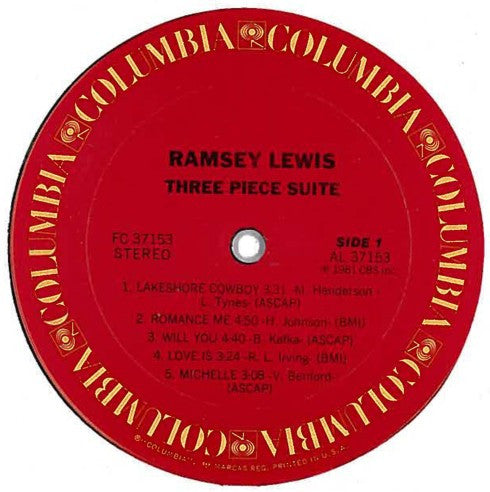 Ramsey Lewis - Three Piece Suite (LP) [US] 1st (Near Mint (NM or M-))