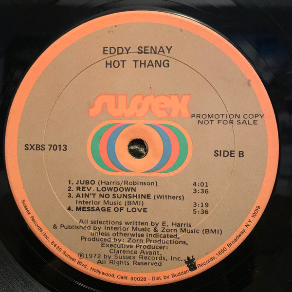 Eddy Senay - Hot Thang (LP) [US] 1st (Very Good Plus (VG+))