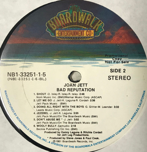 Joan Jett - Bad Reputation (LP) [US] 1st (Near Mint (NM or M-))