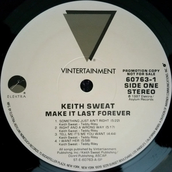 Keith Sweat - Make It Last Forever (LP) [US] 1st