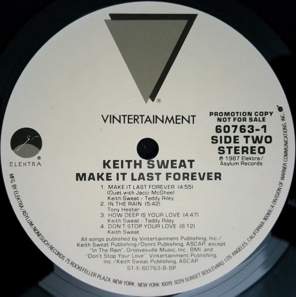 Keith Sweat - Make It Last Forever (LP) [US] 1st