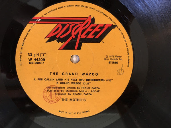 Frank Zappa - The Grand Wazoo (1975 RE)