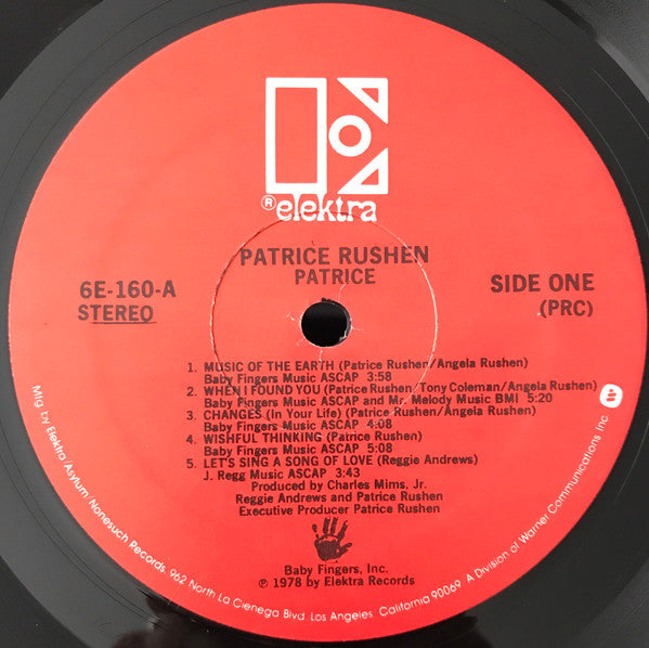 Patrice Rushen - Patrice (LP) [US] 1st (Very Good Plus (VG+))