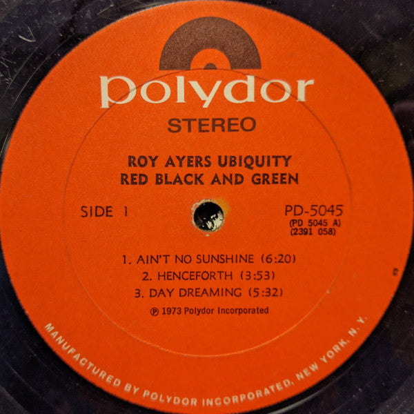 Roy Ayers Ubiquity - Red Black & Green (LP) [US] 1st (Near Mint (NM or M-))