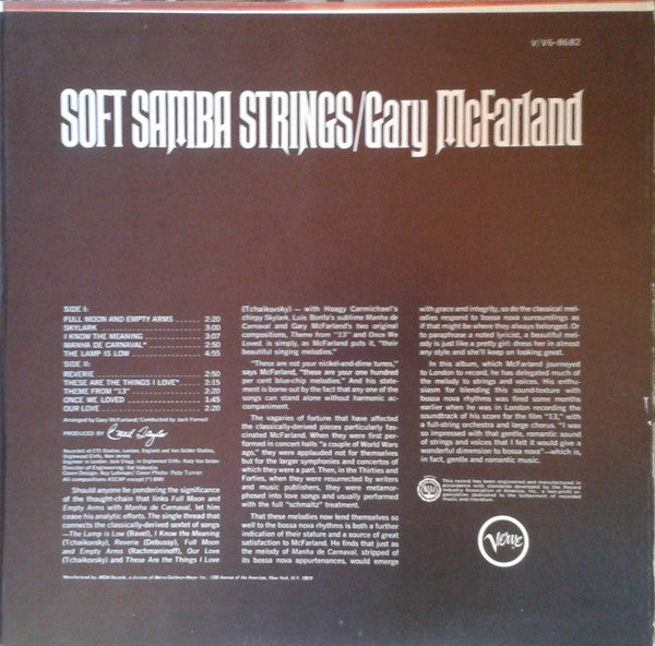 Gary McFarland - Soft Samba Strings (LP) [US] 1st (Near Mint (NM or M-))