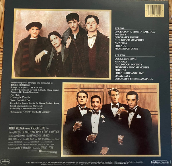 Ennio Morricone - Once Upon A Time In America (Original Motion Picture Soundtrack) (LP) [US] 1st (Very Good Plus (VG+))