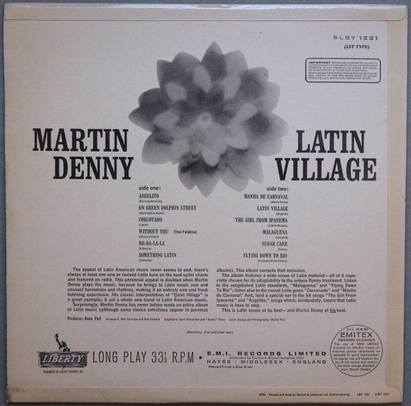 Martin Denny - Latin Village (1964 STEREO)