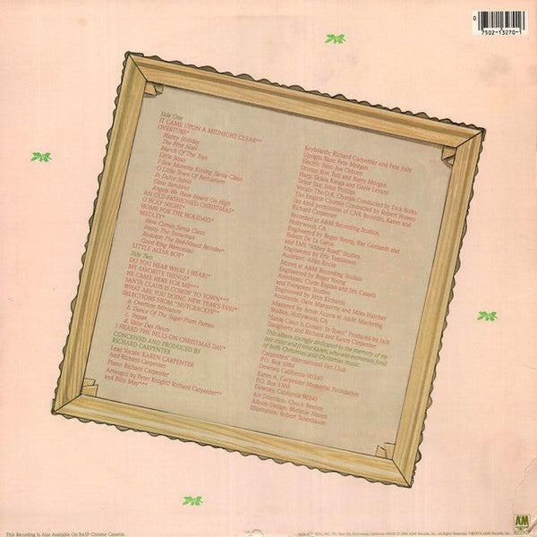 Carpenters - An Old-Fashioned Christmas (LP) [US] 1st (Very Good Plus (VG+))