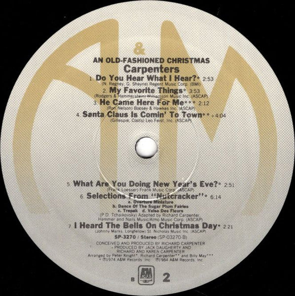 Carpenters - An Old-Fashioned Christmas (LP) [US] 1st (Very Good Plus (VG+))
