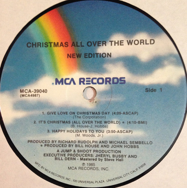 New Edition - Christmas All Over The World (1985 US Press)
