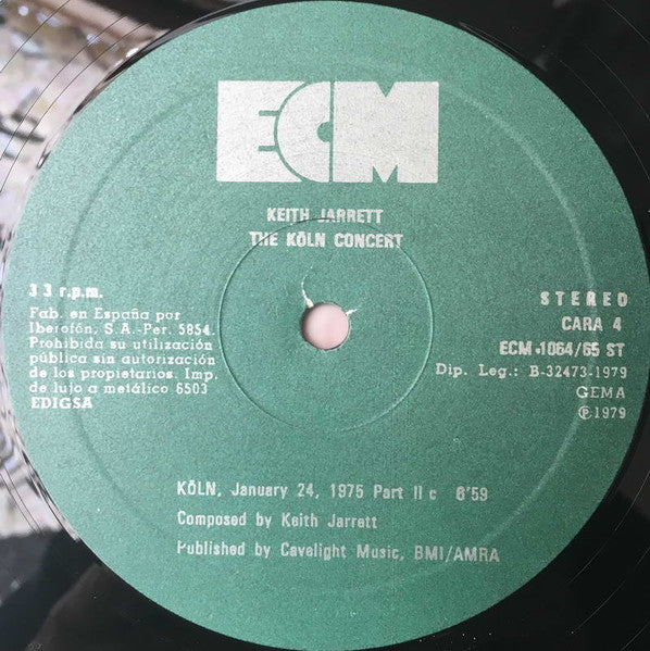 Keith Jarrett - The Köln Concert  (LP) [Spain] 1st