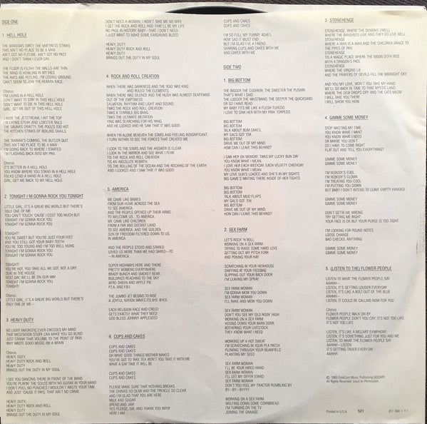 Spinal Tap - Spinal Tap (From The Original Motion Picture Soundtrack "This Is Spinal Tap", An Embassy Pictures Release) (LP) [US] 1st