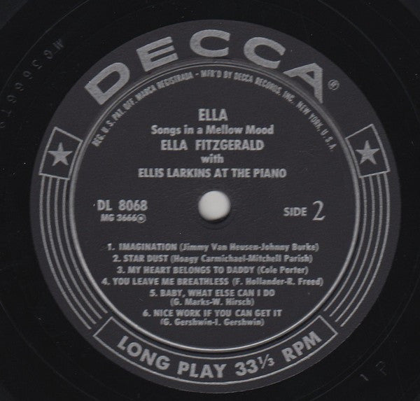 Ella Fitzgerald - Ella - Songs In A Mellow Mood (1954 MONO)