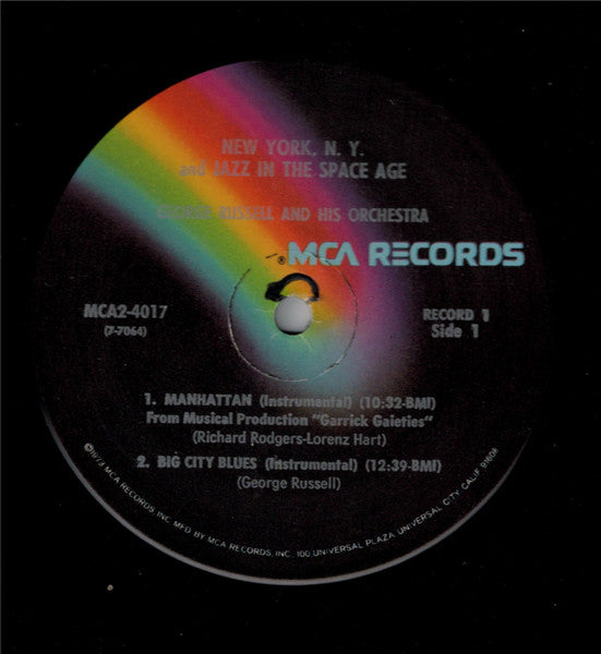 George Russell Orchestra - New York, N.Y. And Jazz In The Space Age (LP) [US] 1st (Very Good Plus (VG+))