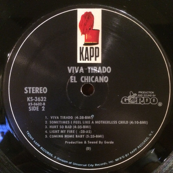 El Chicano - Viva Tirado (1970 US Press)