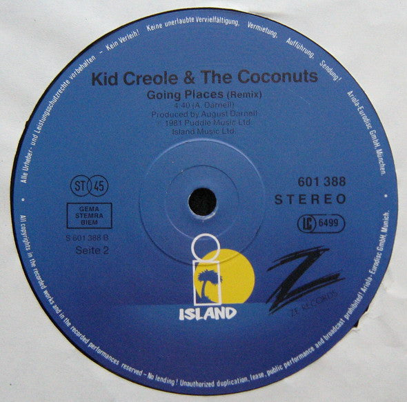 Kid Creole And The Coconuts - Don't Take My Coconuts (1983 12")