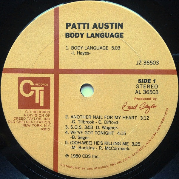 Patti Austin - Body Language (LP) [US] 1st (Very Good Plus (VG+))