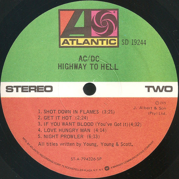 AC/DC - Highway To Hell (LP) [US] RP