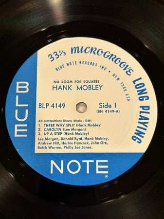 Hank Mobley - No Room For Squares (LP) [US] 1st (Good Plus (G+))