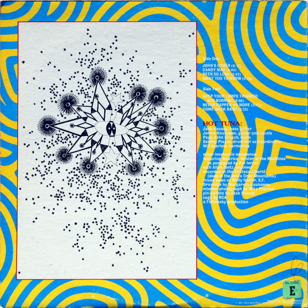 Hot Tuna - First Pull Up, Then Pull Down (LP) [US] 1st (Very Good Plus (VG+))