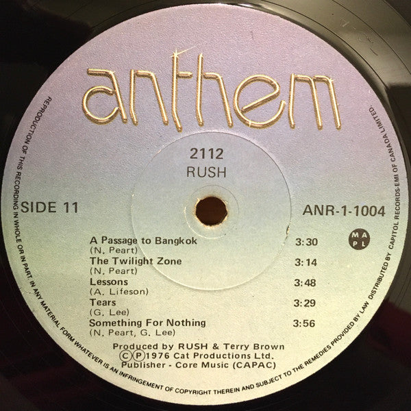 Rush - 2112 (LP) [Canada] 1978 RP (Very Good Plus (VG+))