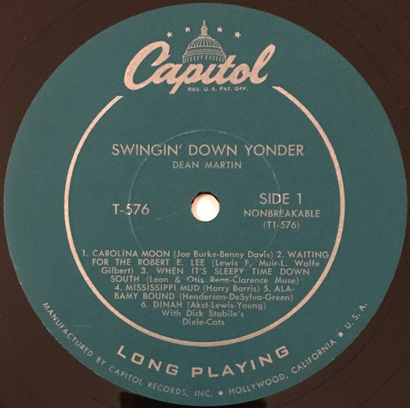Dean Martin - Swingin' Down Yonder (1955 MONO)