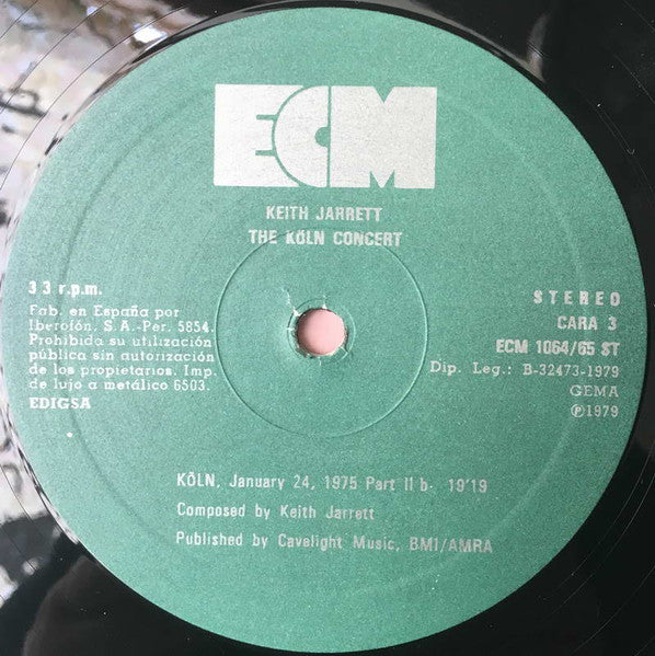 Keith Jarrett - The Köln Concert  (LP) [Spain] 1st