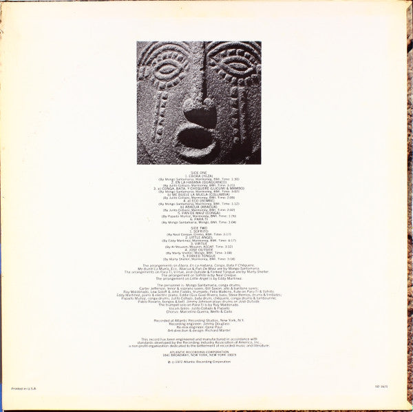 Mongo Santamaria - Up From The Roots