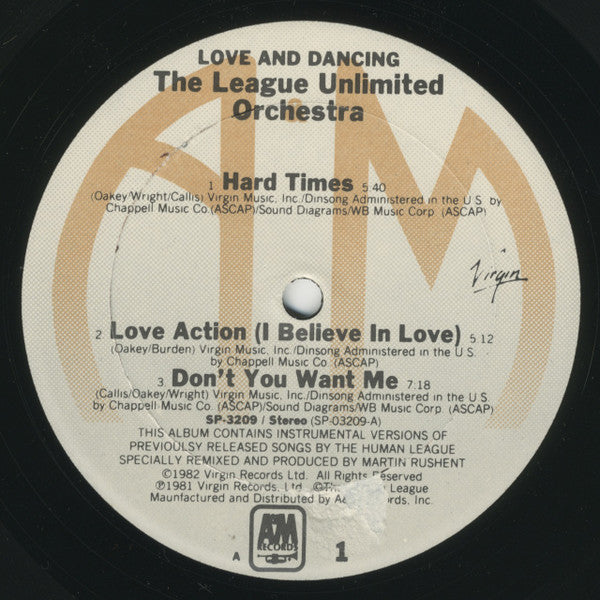 The League Unlimited Orchestra - Love And Dancing