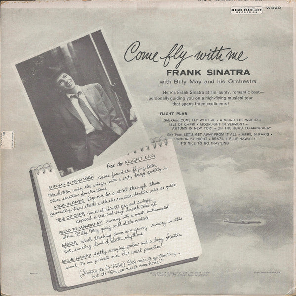 Frank Sinatra - Come Fly With Me (LP) [US] 1st (Very Good (VG))