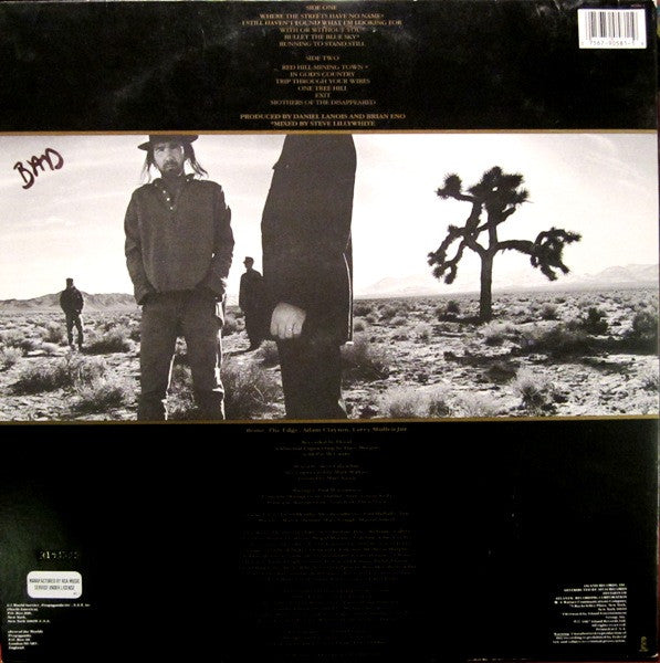 U2 - The Joshua Tree (LP) [US] 1st (Very Good Plus (VG+))
