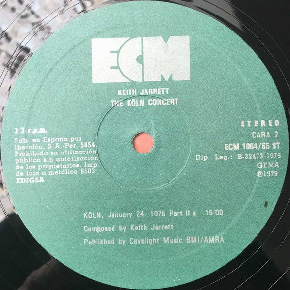 Keith Jarrett - The Köln Concert  (LP) [Spain] 1st