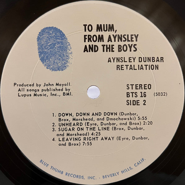 The Aynsley Dunbar Retaliation - To Mum, From Aynsley And The Boys