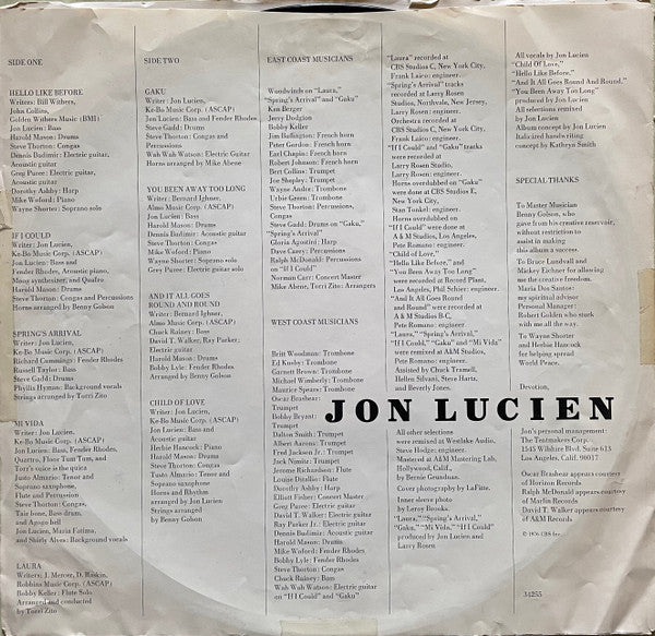 Jon Lucien - Premonition