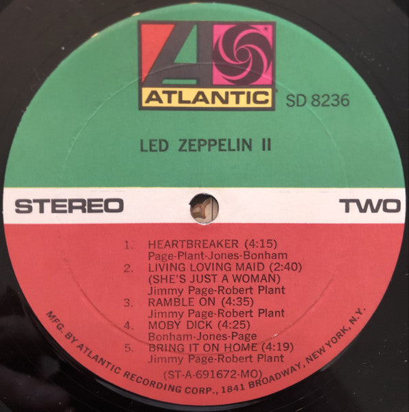 Led Zeppelin - Led Zeppelin II (LP) [US] 1969 RP (Very Good Plus (VG+))
