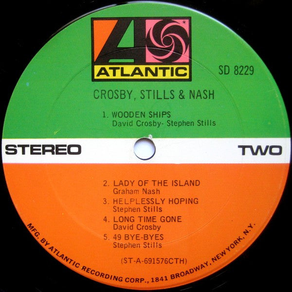 Crosby, Stills & Nash - Crosby, Stills & Nash (LP) [US] 1st (Very Good Plus (VG+))