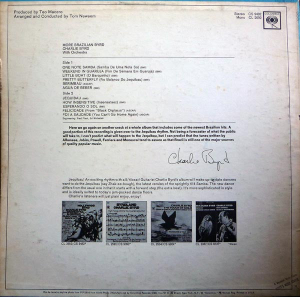 Charlie Byrd - More Brazilian Byrd (1967 STEREO)