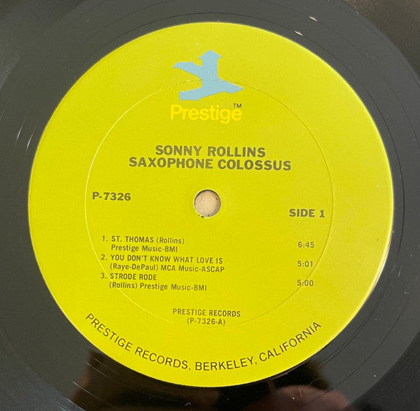 Sonny Rollins - Saxophone Colossus (LP) [US] 1972 RP (Very Good Plus (VG+))