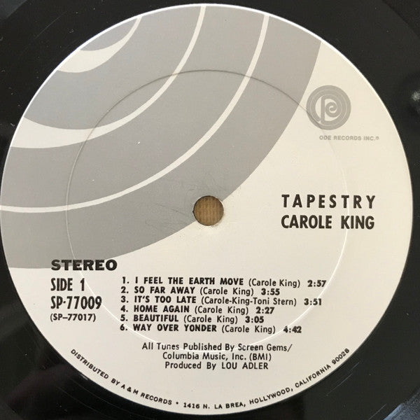 Carole King - Tapestry (LP) [US] 1st (Very Good Plus (VG+))