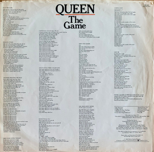 Queen - The Game (LP) [US] 1st