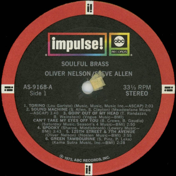 Oliver Nelson - Soulful Brass (LP) [US] 1972 RP (Mint (M))