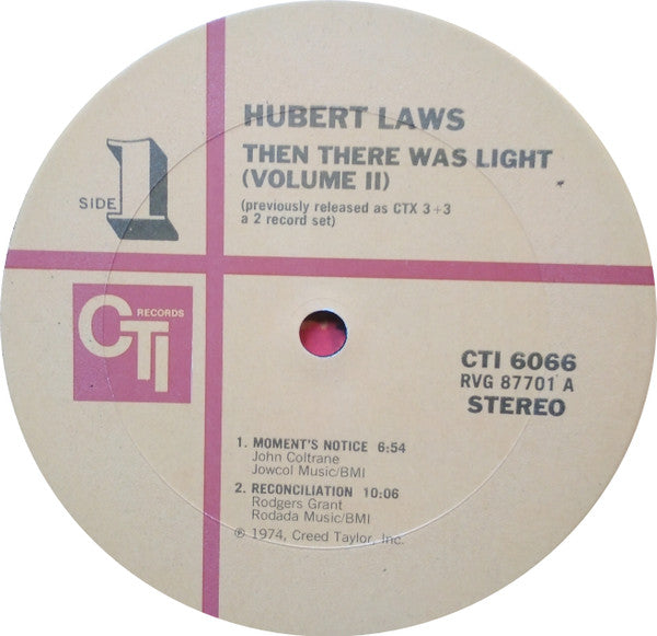 Hubert Laws - In The Beginning (Volume 2) (LP) [US] 1st (Near Mint (NM or M-))