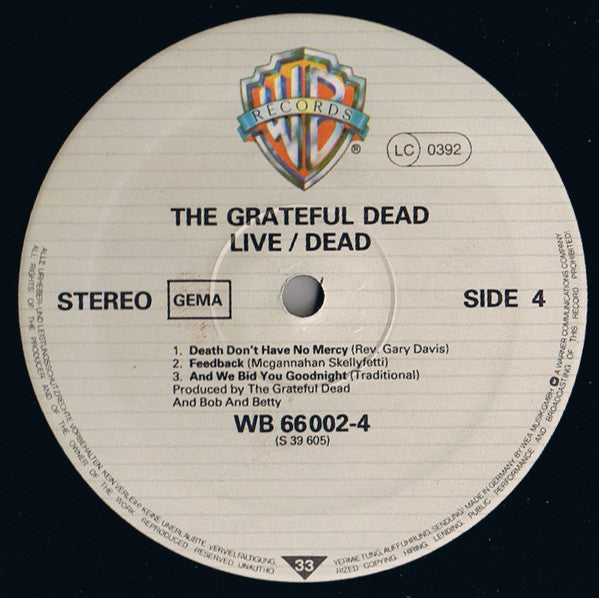 The Grateful Dead - Live/Dead (LP) [Germany] RP (Near Mint (NM or M-))