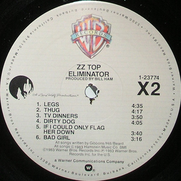 ZZ Top - Eliminator (LP) [US] 1st (Near Mint (NM or M-))