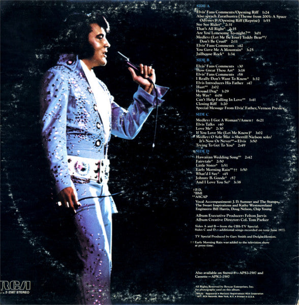 Elvis Presley - Elvis In Concert (LP) [US] 1st
