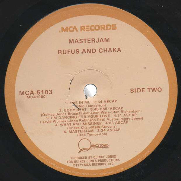 Rufus & Chaka Khan - Masterjam (1979 US STEREO)