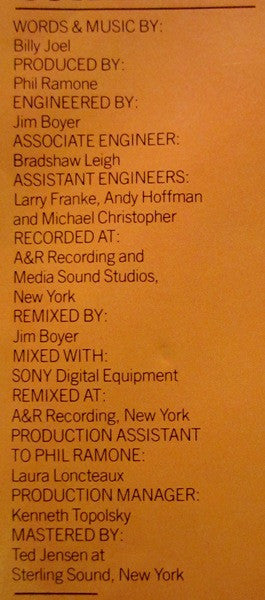 Billy Joel - The Nylon Curtain