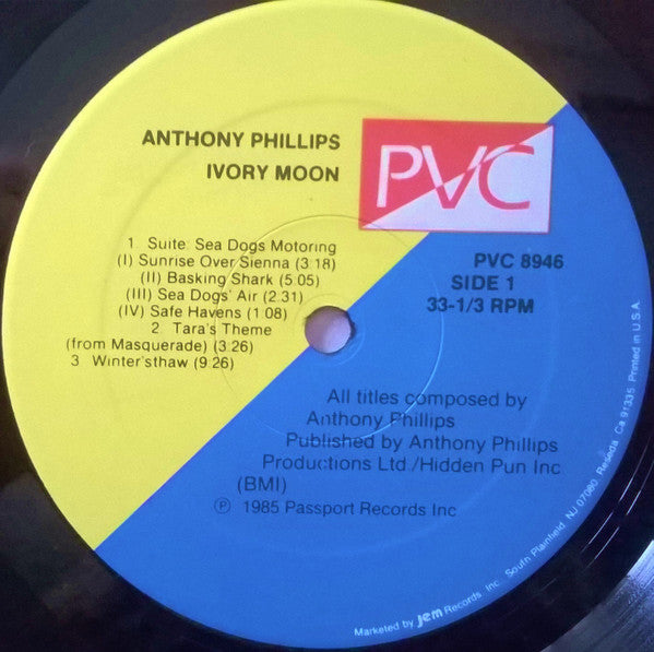 Anthony Phillips - Private Parts & Pieces VI: "Ivory Moon" Piano Pieces 1971-1985 (LP) [US] 1st (Near Mint (NM or M-))