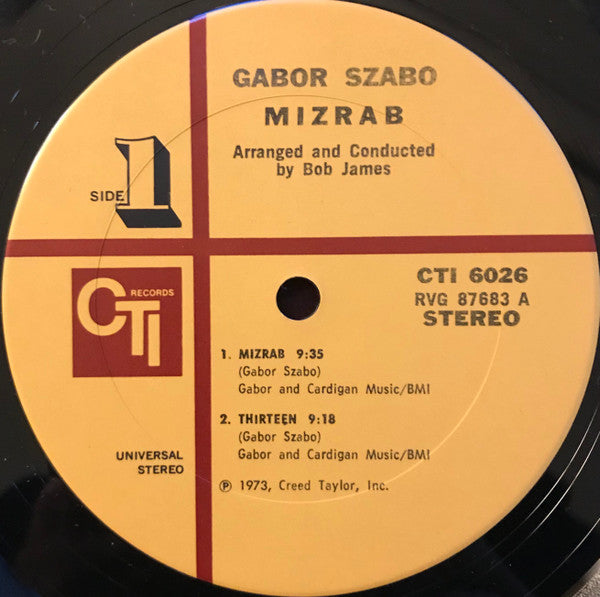 Gabor Szabo - Mizrab (1973 US Press)