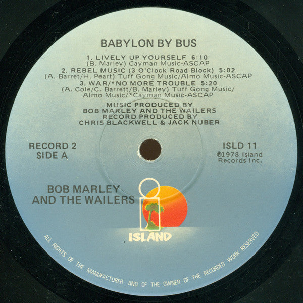 Bob Marley & The Wailers - Babylon By Bus (1978 US Press)